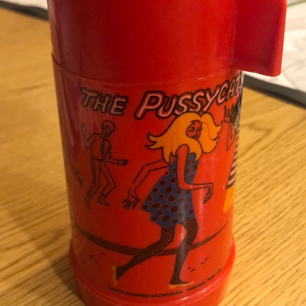 COPY - The Pussycats thermos. Vintage